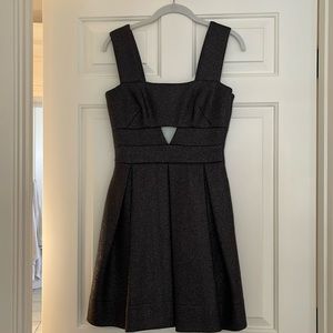 Robert Rodriguez black shiny textured dress size 4